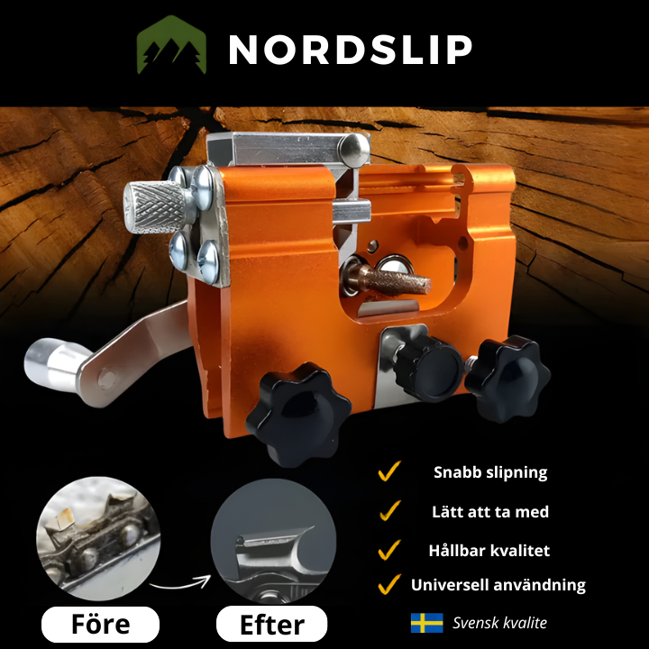 NordSlip – Kedjeslipningsverktyg för motorsåg
